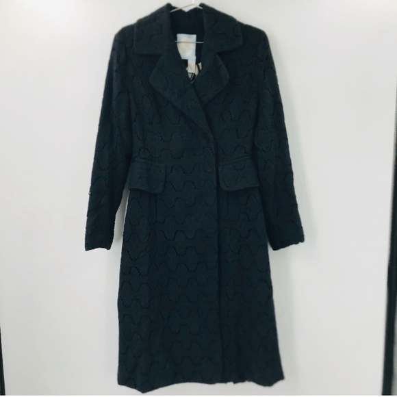 Tracy Reese Jackets & Blazers - Tracy Reese Crochet Long Coat Black Size 4